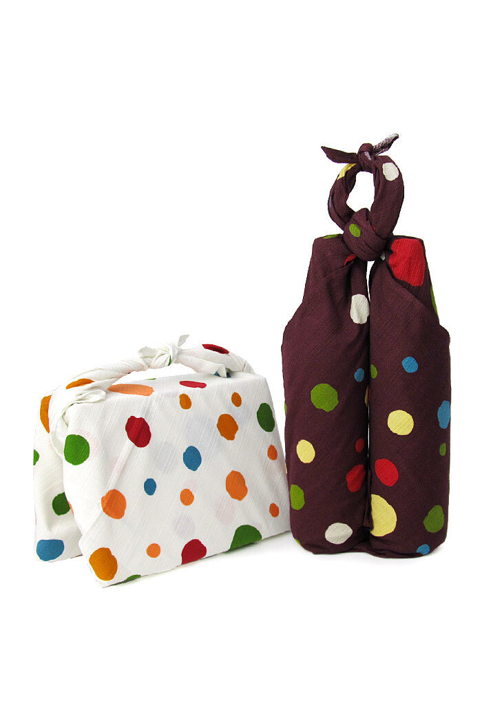 Dot Furoshiki Wrapping Cloth Wh