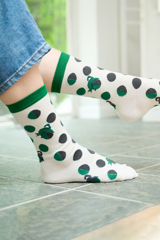 Dot Neko Socks Pine