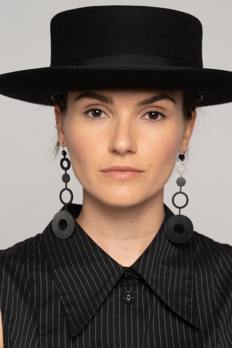 Orbit Earrings Blk