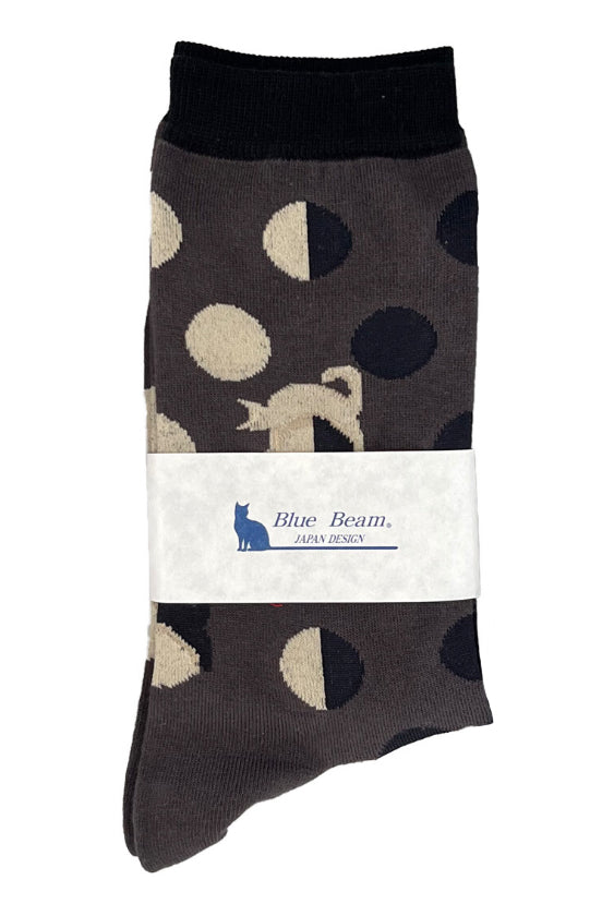 Dot Neko Socks Blk