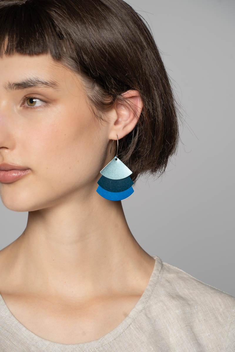 Trifan Earrings Blue