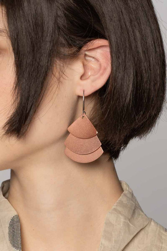 Trifan Earrings Salmon