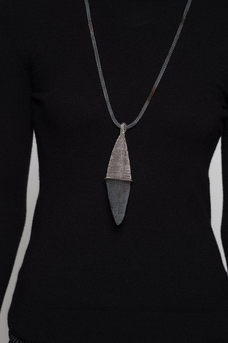 Diamond Pendant Stn/Oxi