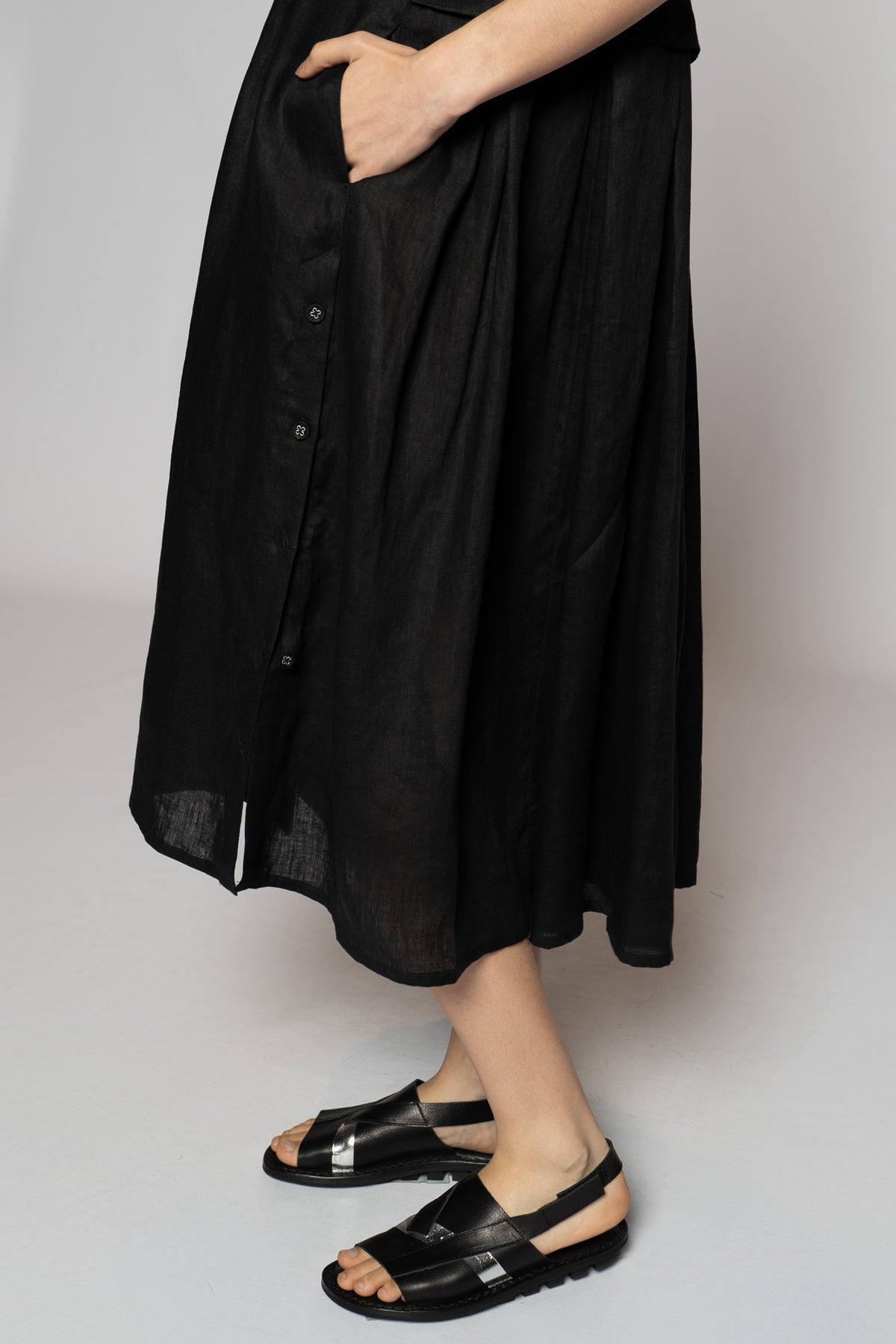 Halo Pin Dress Black