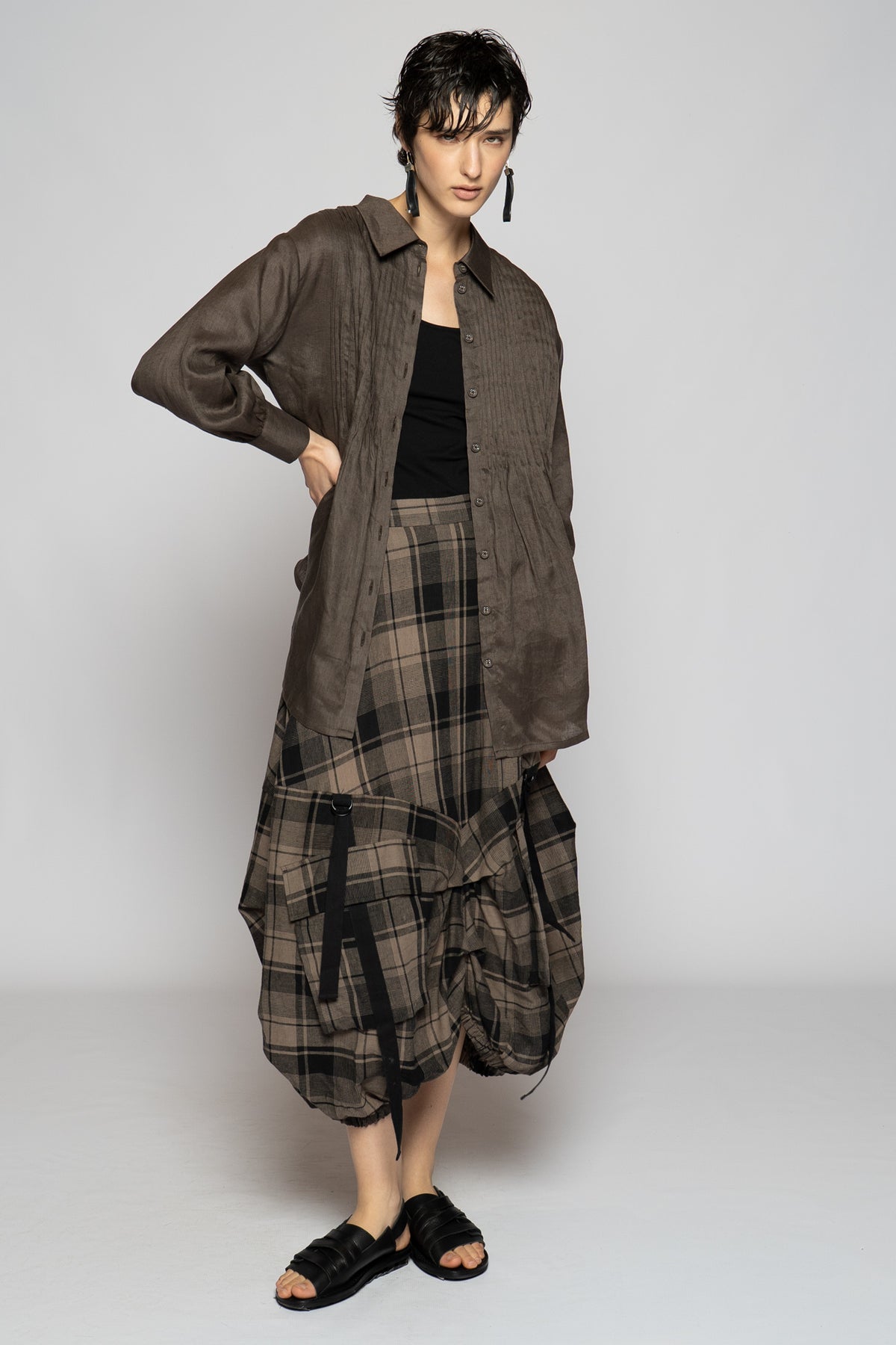 Halo Pin Shirt Truffle