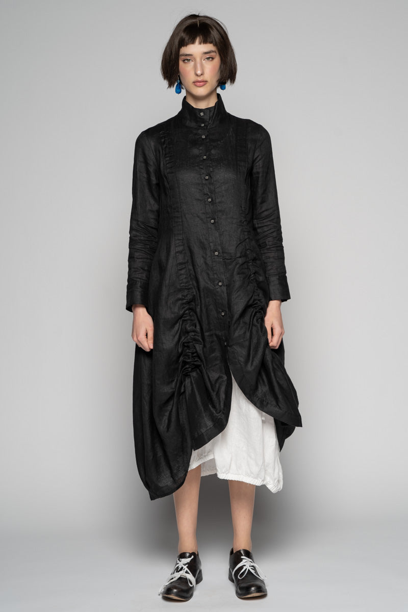 Sabi Gather Dress Blk