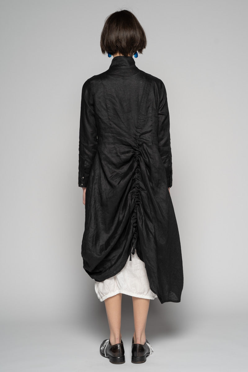 Sabi Gather Dress Blk
