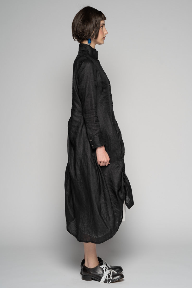 Sabi Gather Dress Blk
