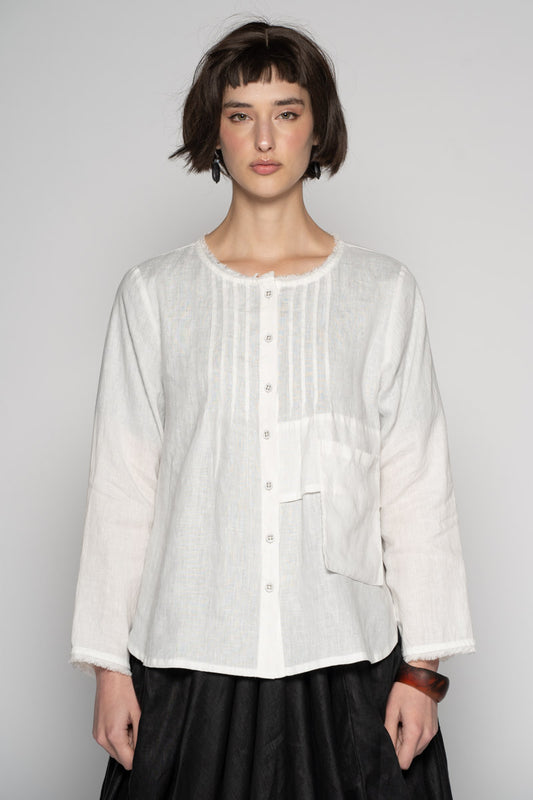 Sabi Tuck Shirt Wh