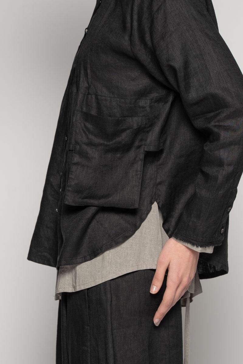 Sabi Tuck Shirt Blk