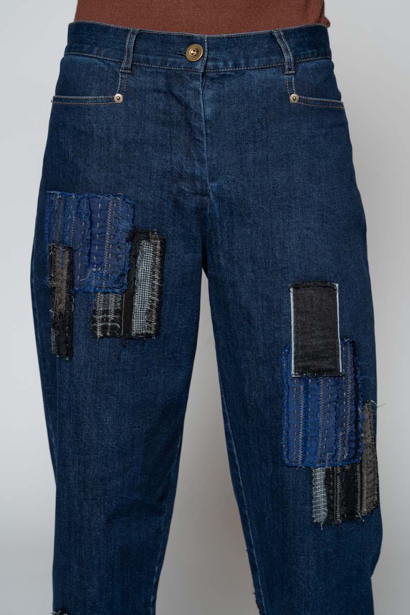 Furu Patch Pants Indigo