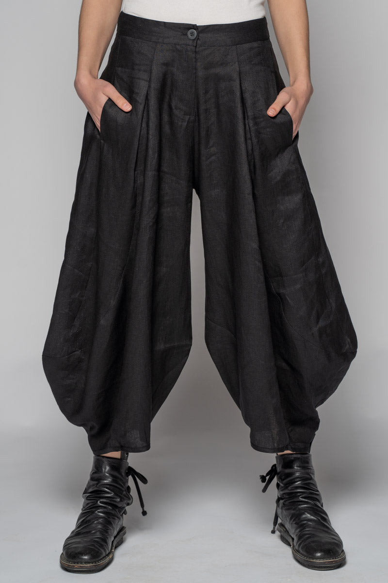Ouna Tie Pants Blk