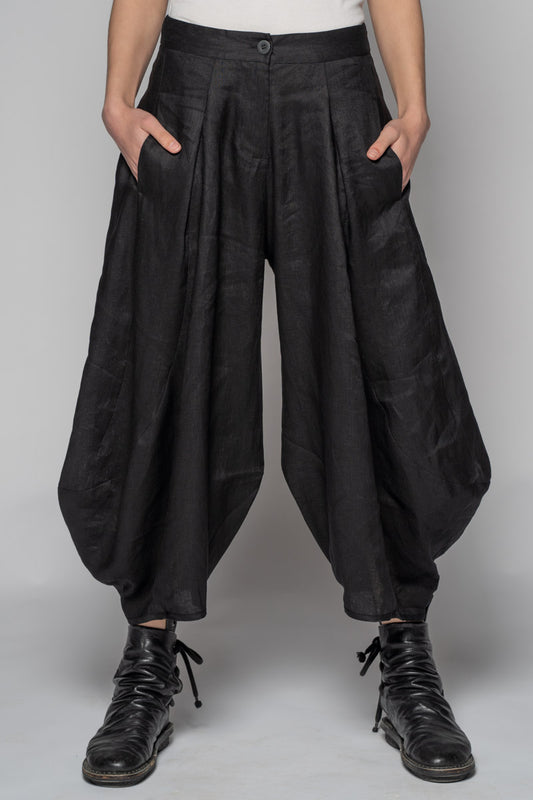 Ouna Tie Pants Blk