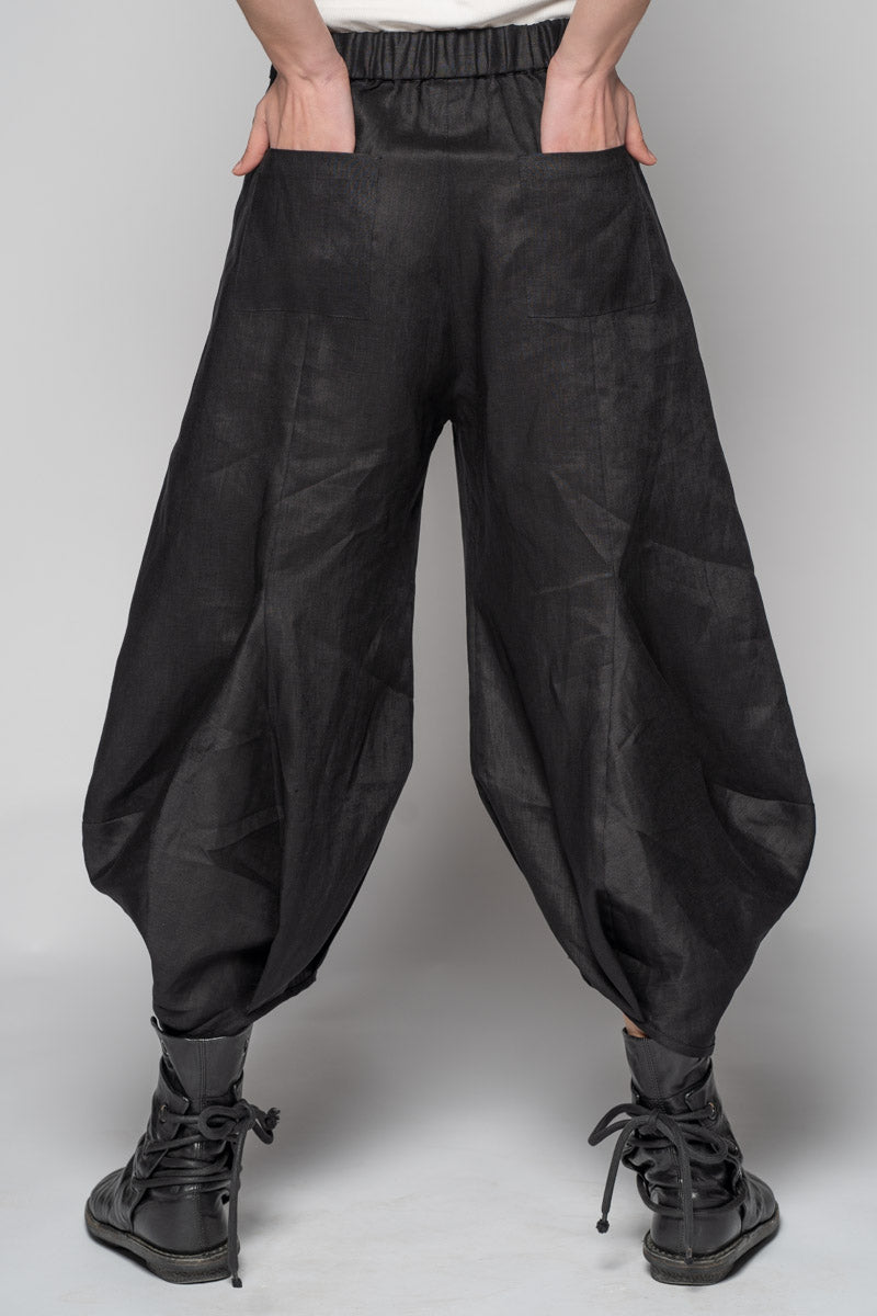 Ouna Tie Pants Blk