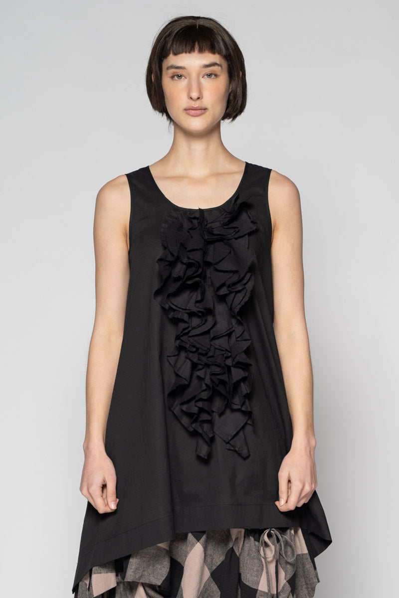 Kiki Frill Tunic Blk