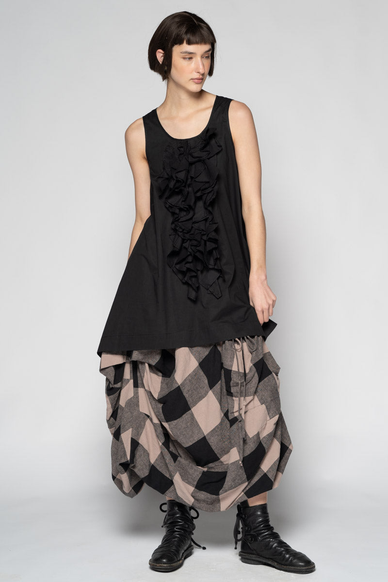 Kiki Frill Tunic Blk