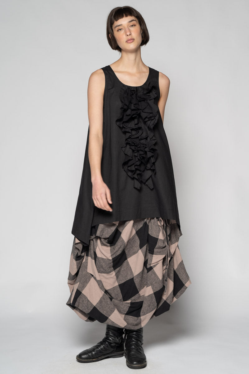 Kiki Frill Tunic Blk