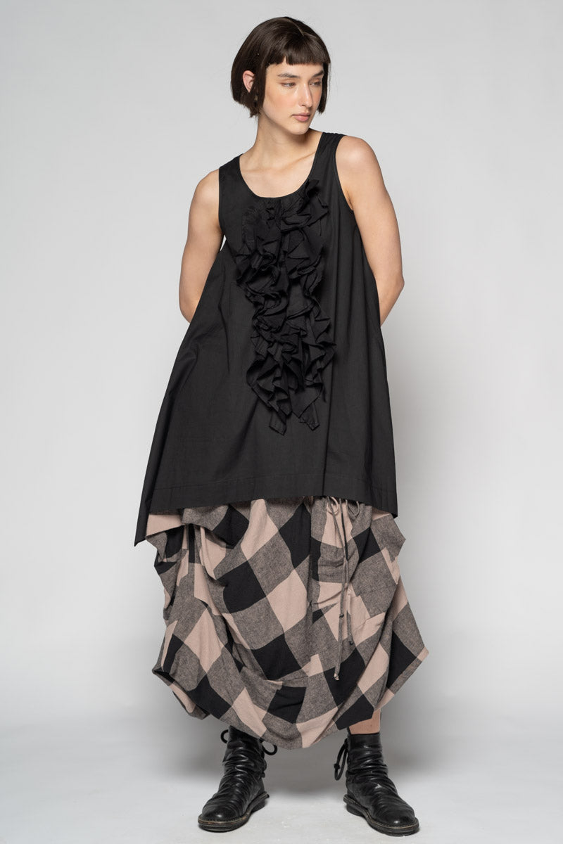 Kiki Frill Tunic Blk