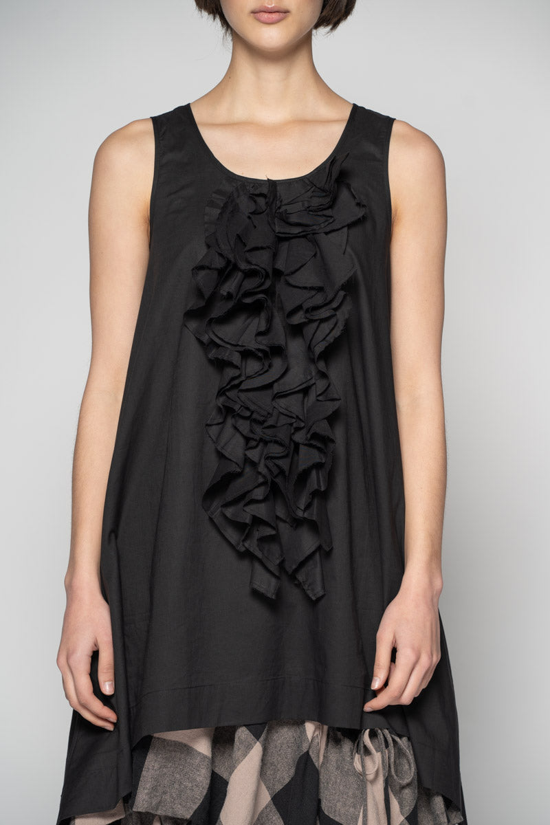 Kiki Frill Tunic Blk