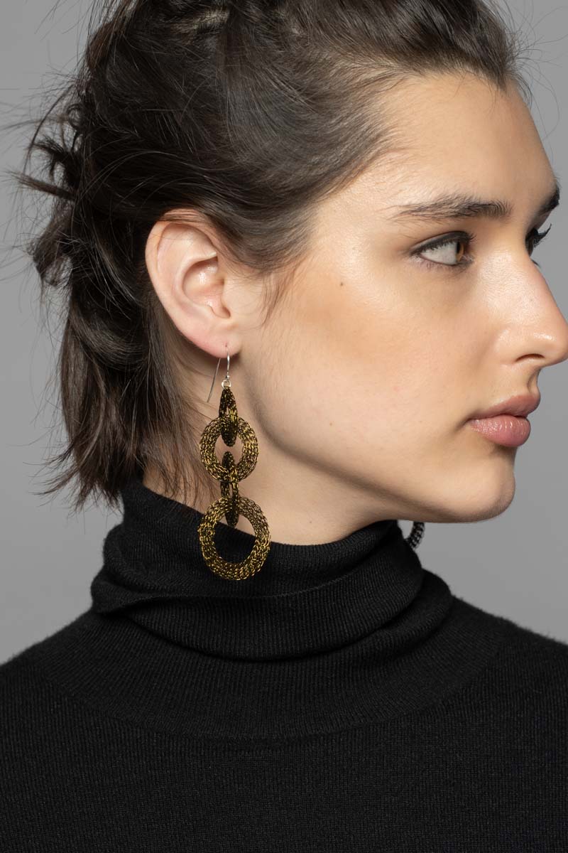 Ring Drop Earrings Antique