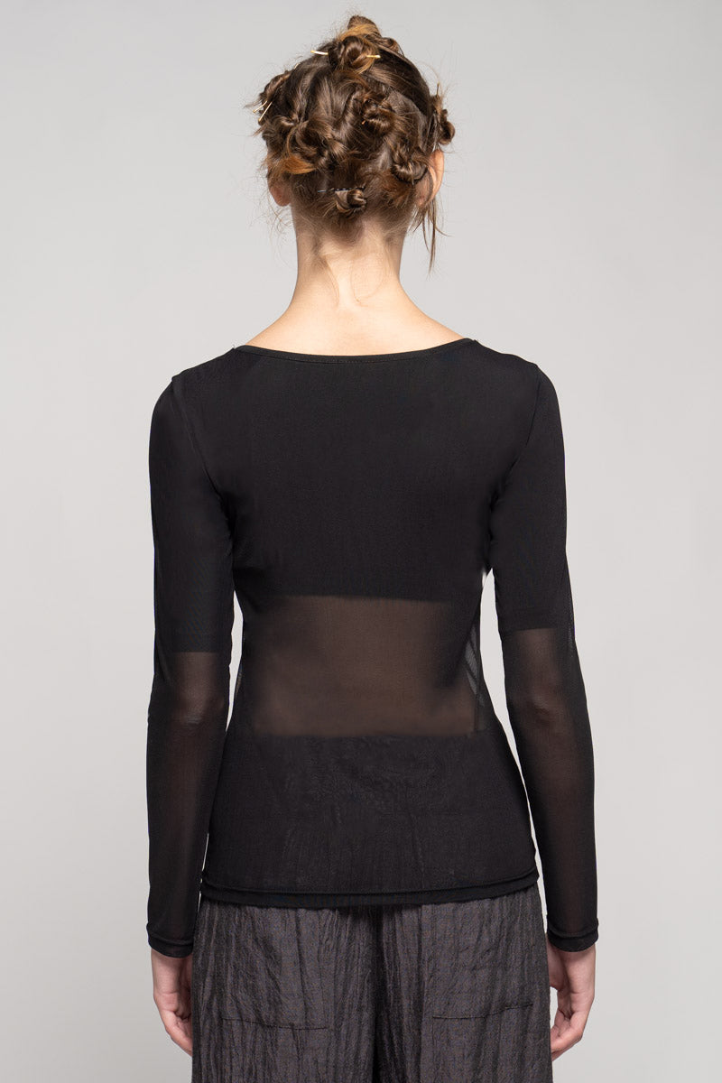 Kinu Mesh Top Black