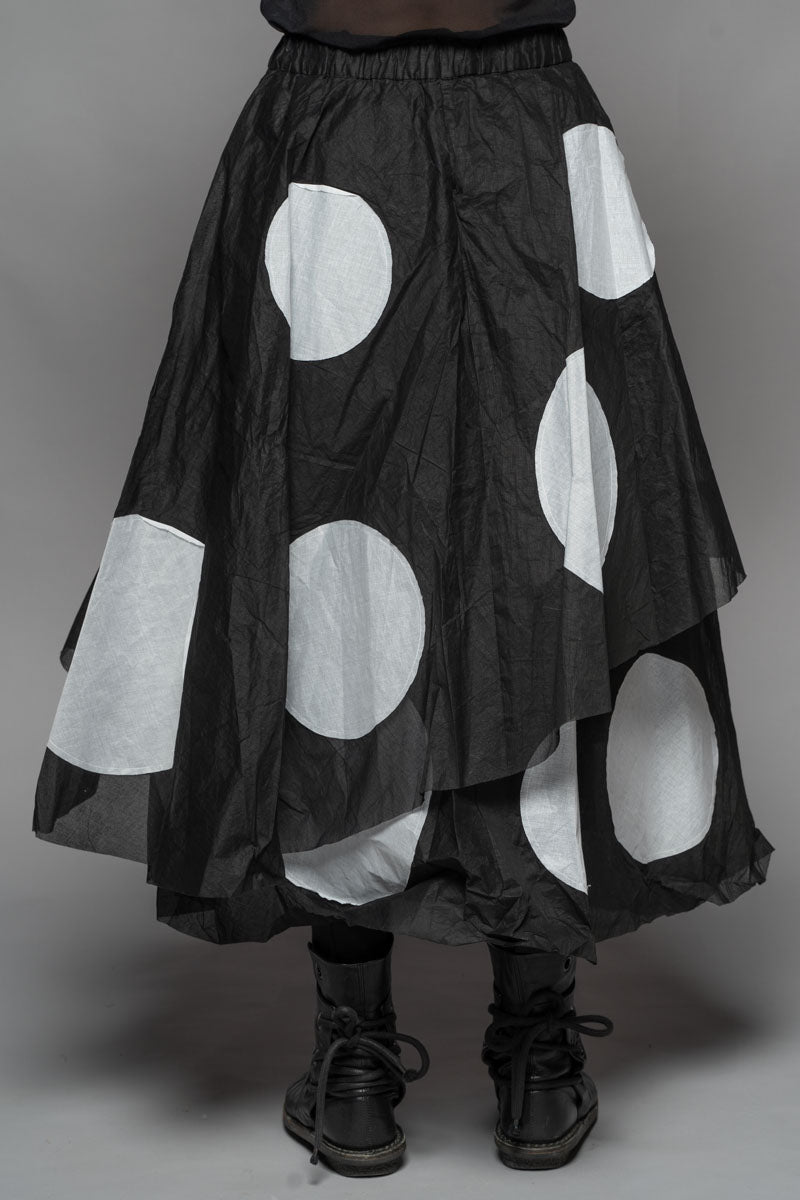 Tentou Dot Skirt Blk