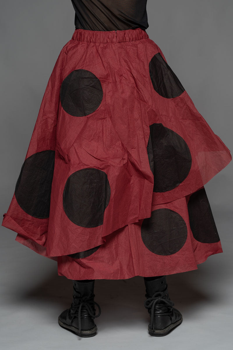 Tentou Dot Skirt Berry