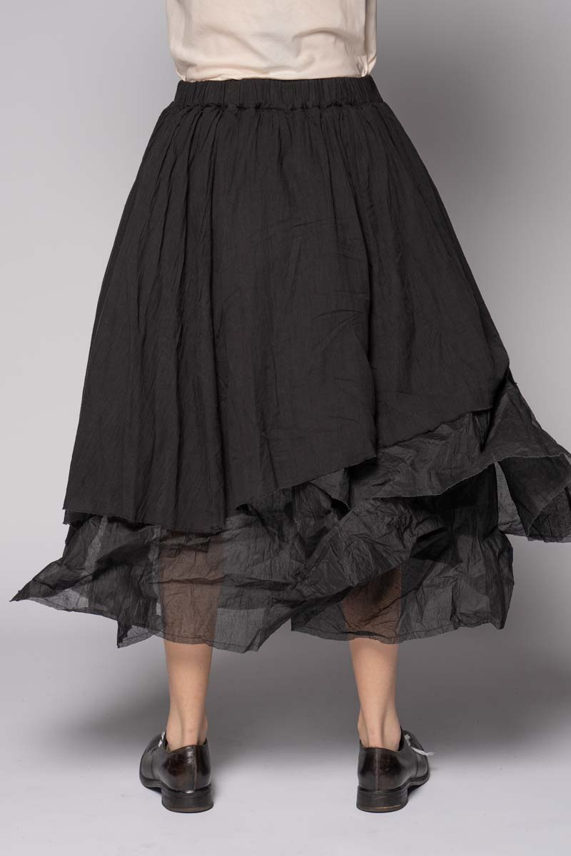 Kina Gather Skirt Blk