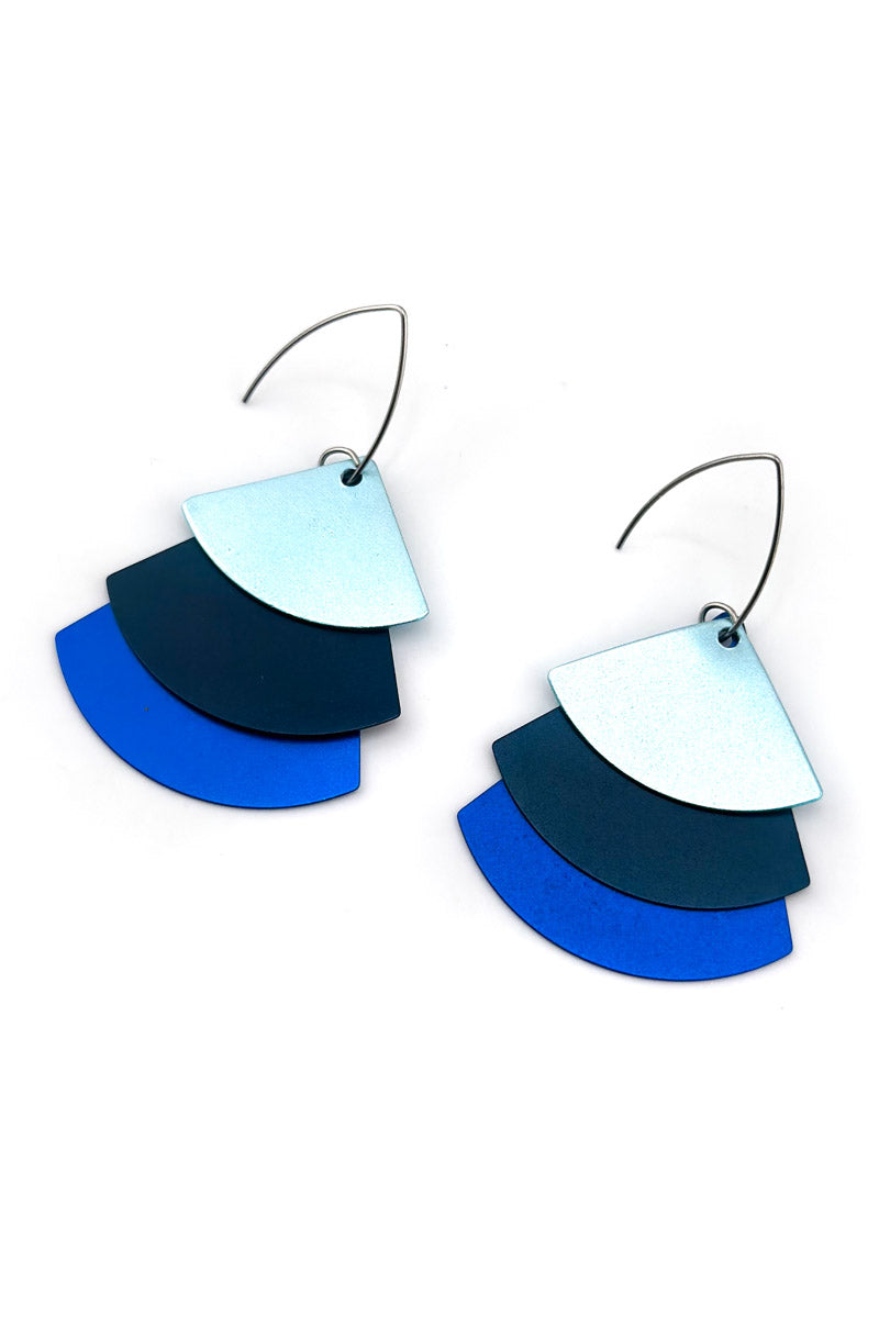 Trifan Earrings Blue