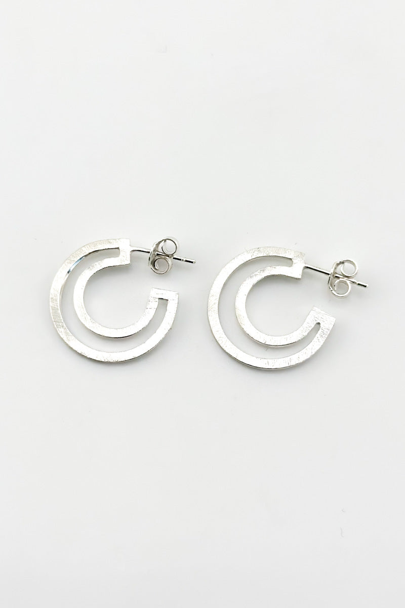 Outline Earrings Silver