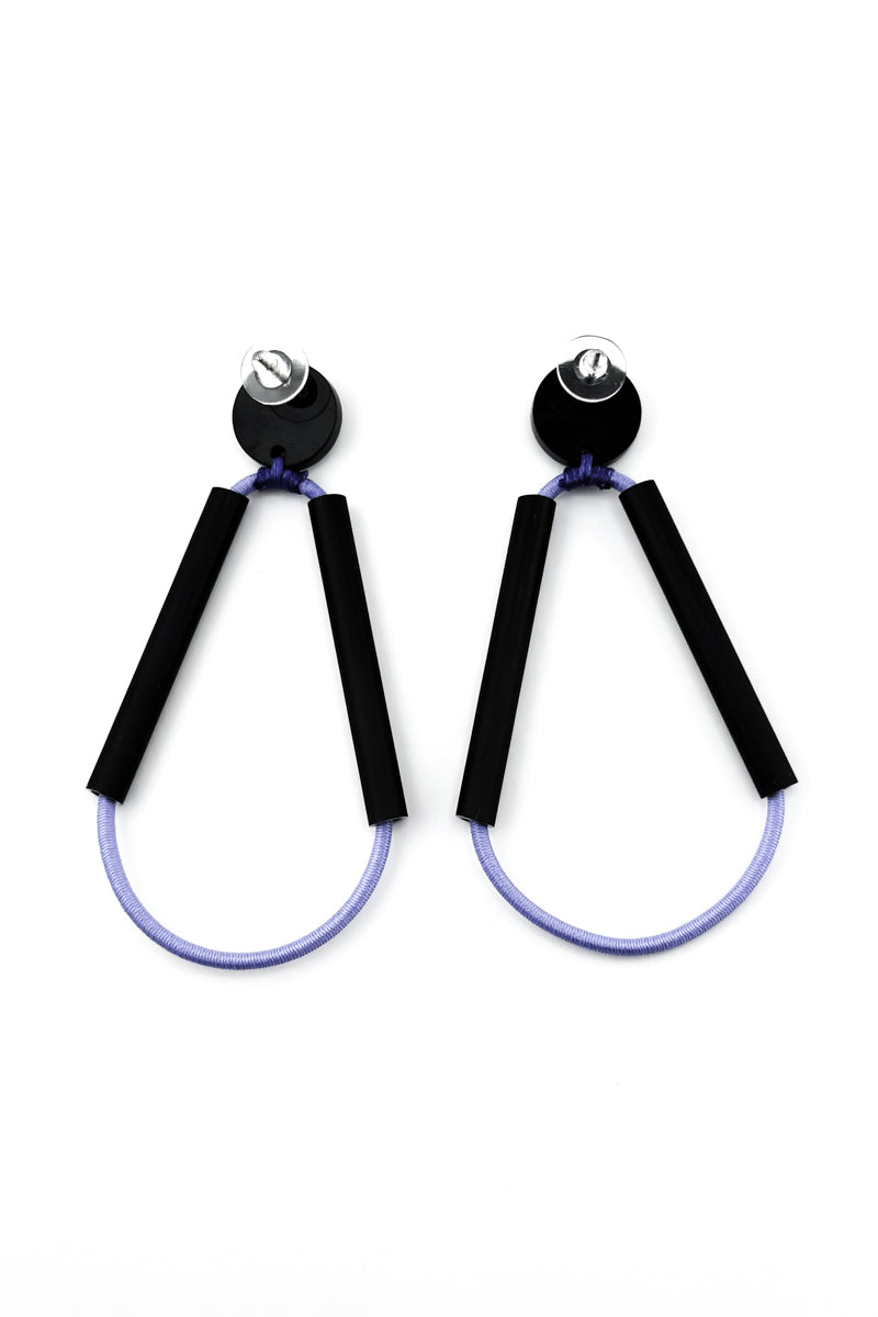 XL Triangle Earrings Lavender