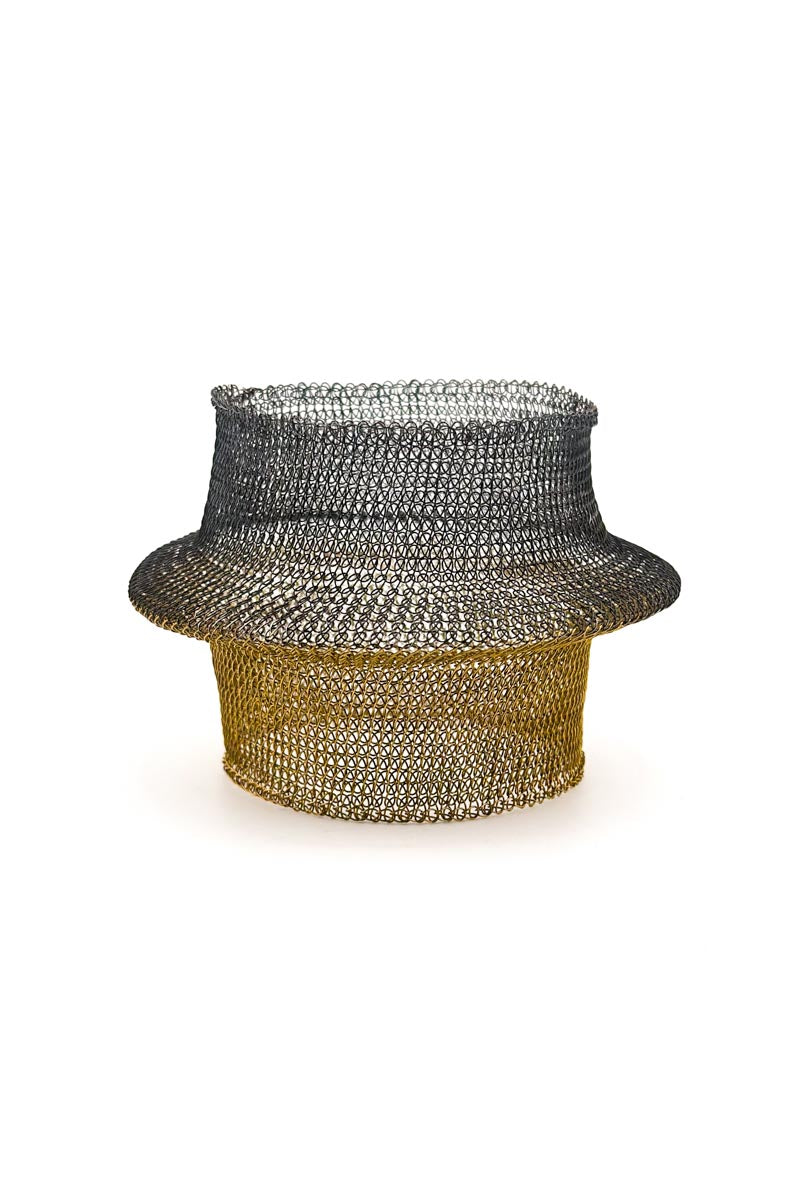Bi Geo Bangle Oxi/Brass