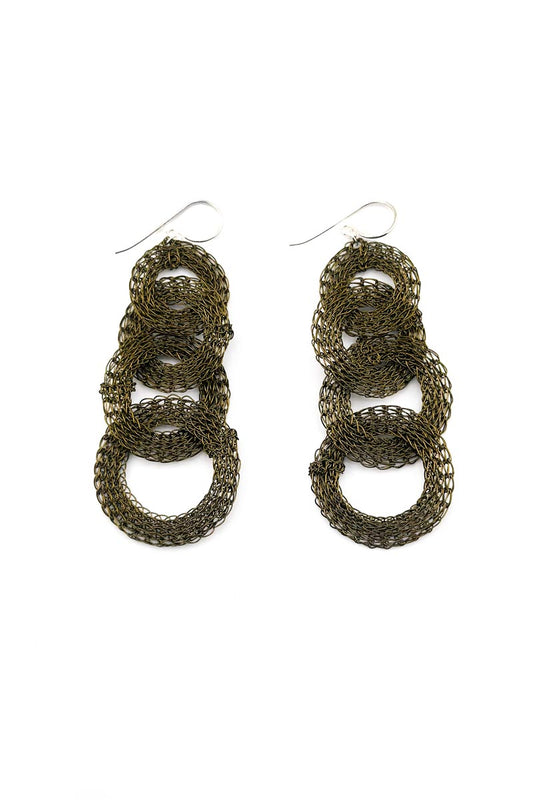 Ring Drop Earrings Antique