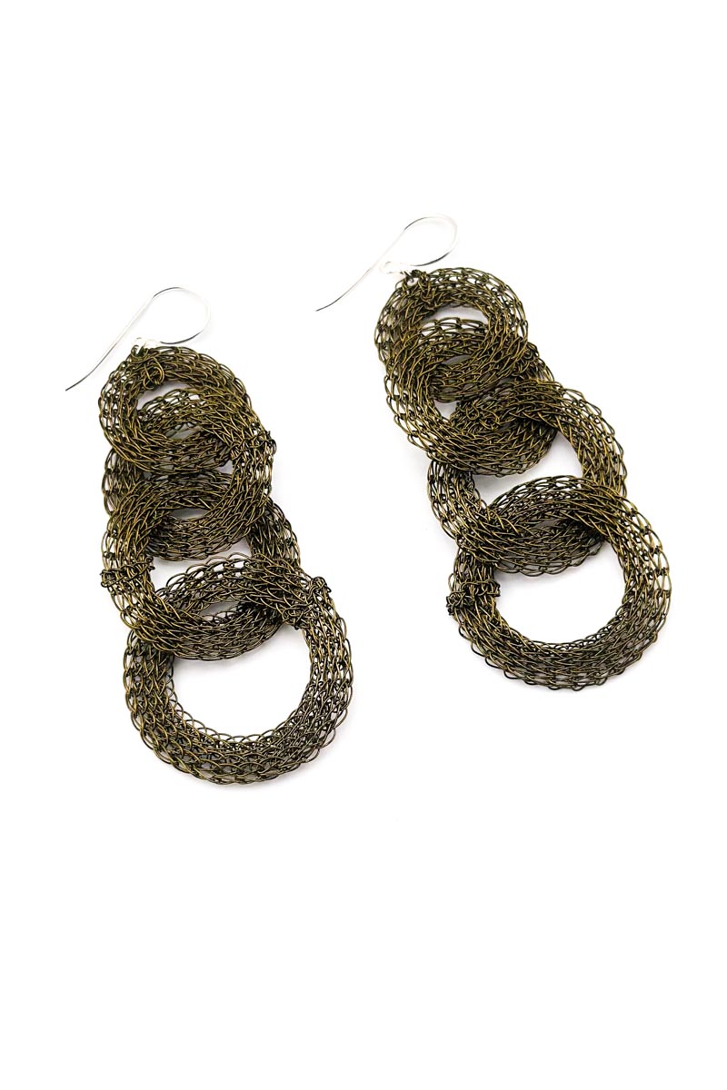 Ring Drop Earrings Antique