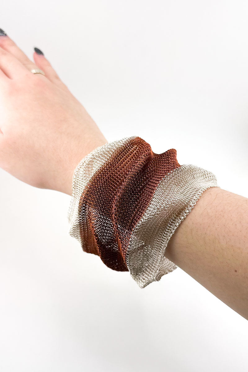 Scrunch Bangle Slv/Cpr