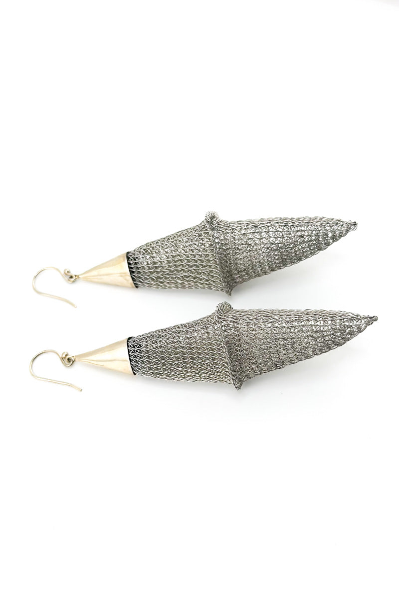 Pod Tip Earrings Stainless