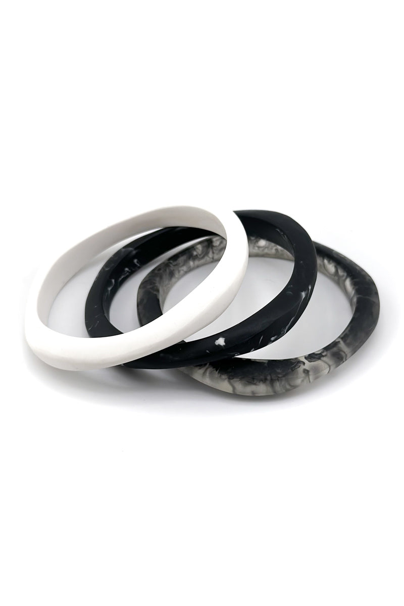 Haiku Triple Bangle BW