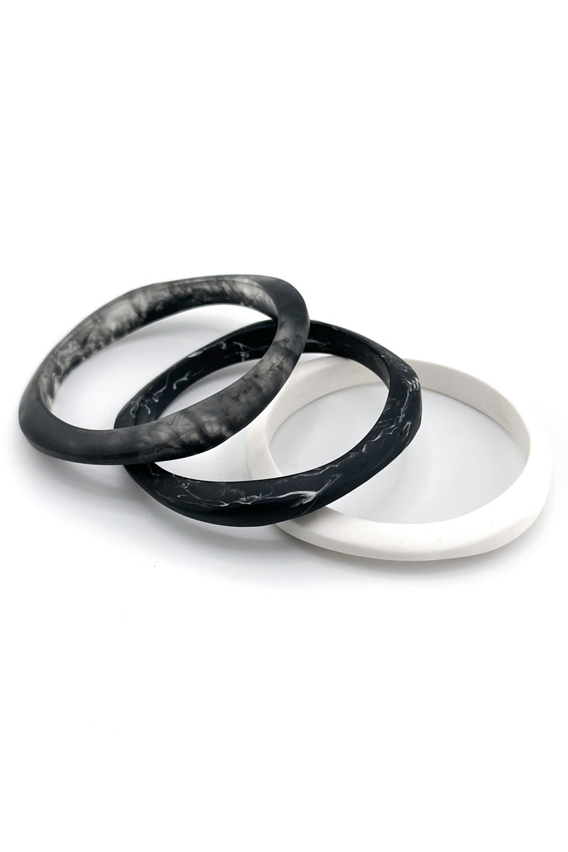 Haiku Triple Bangle BW
