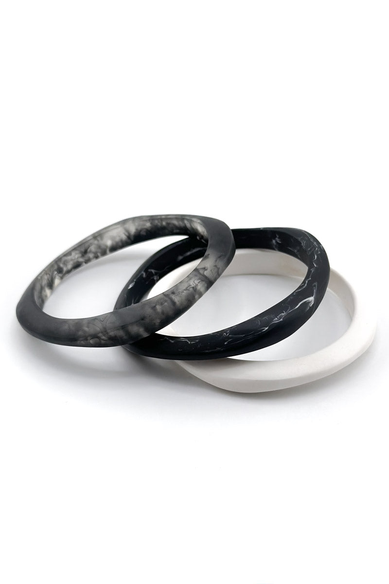 Haiku Triple Bangle BW