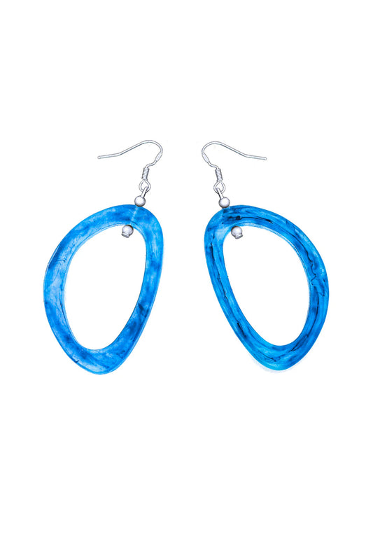 Havana Earrings Cobalt