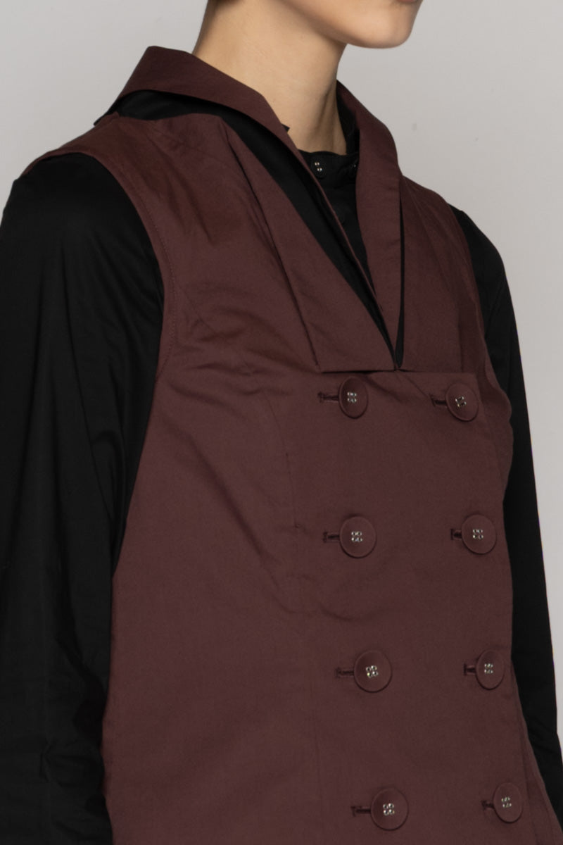 Overtone Neck Top Mauve