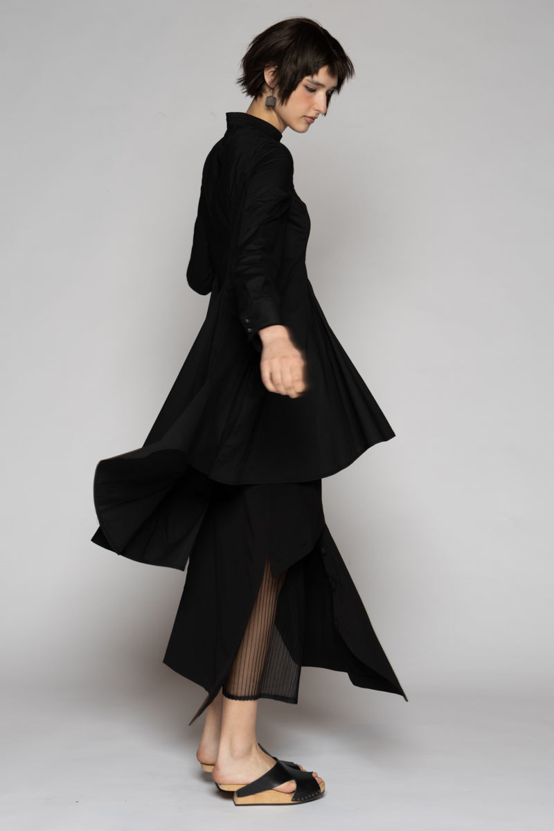 Overtone Long Shirt Blk
