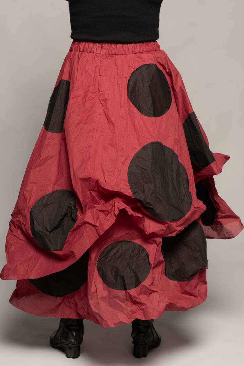 Tentou Dot Skirt Berry