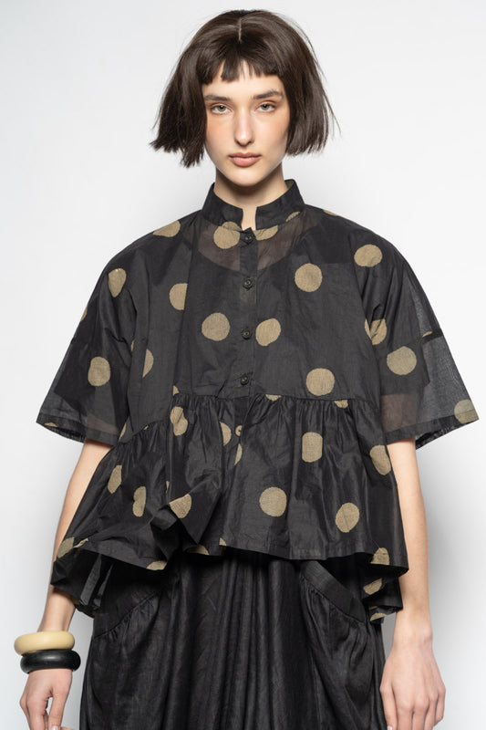 Dotto Gather Jacket Blk