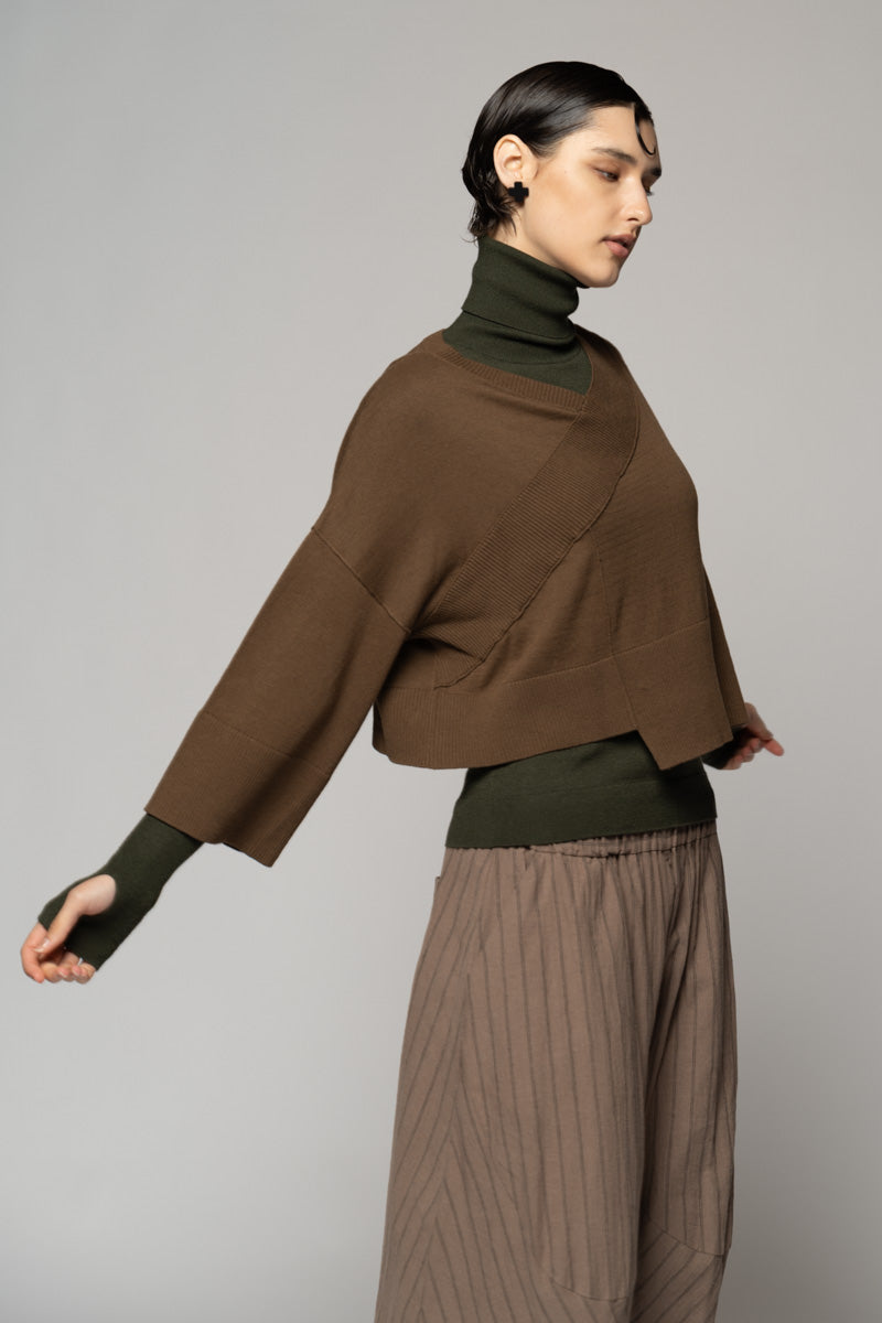Casa Knit Top Bark