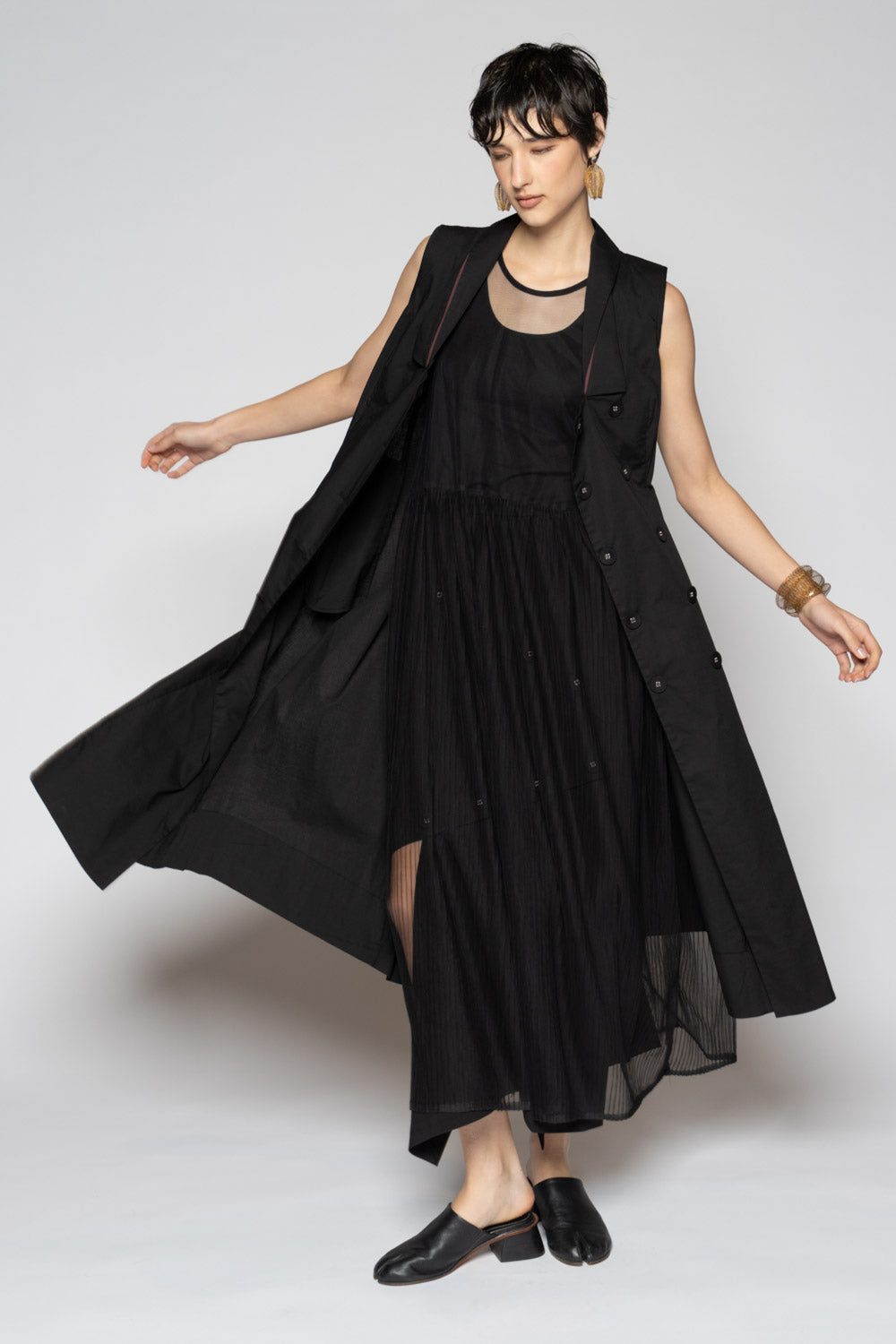 Overtone Dress Blk