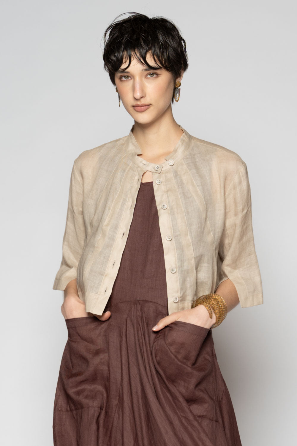 Bloom Short Jacket Oat