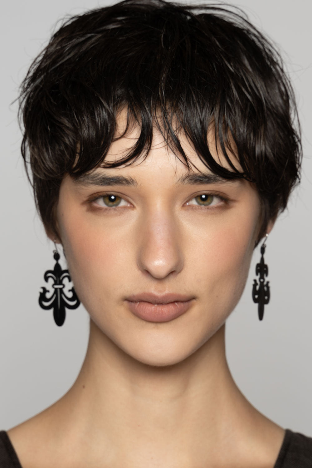 Fleur Earrings Blk