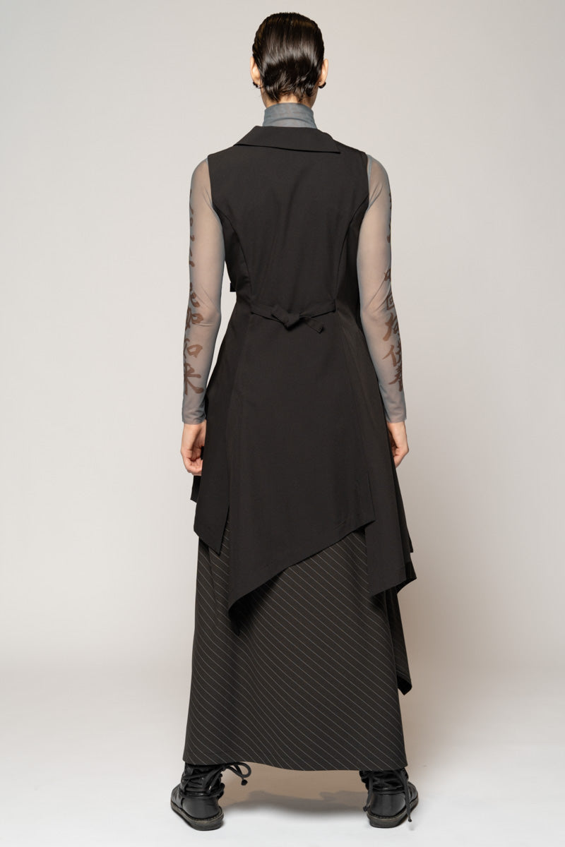 Kusa Long Vest Stripe