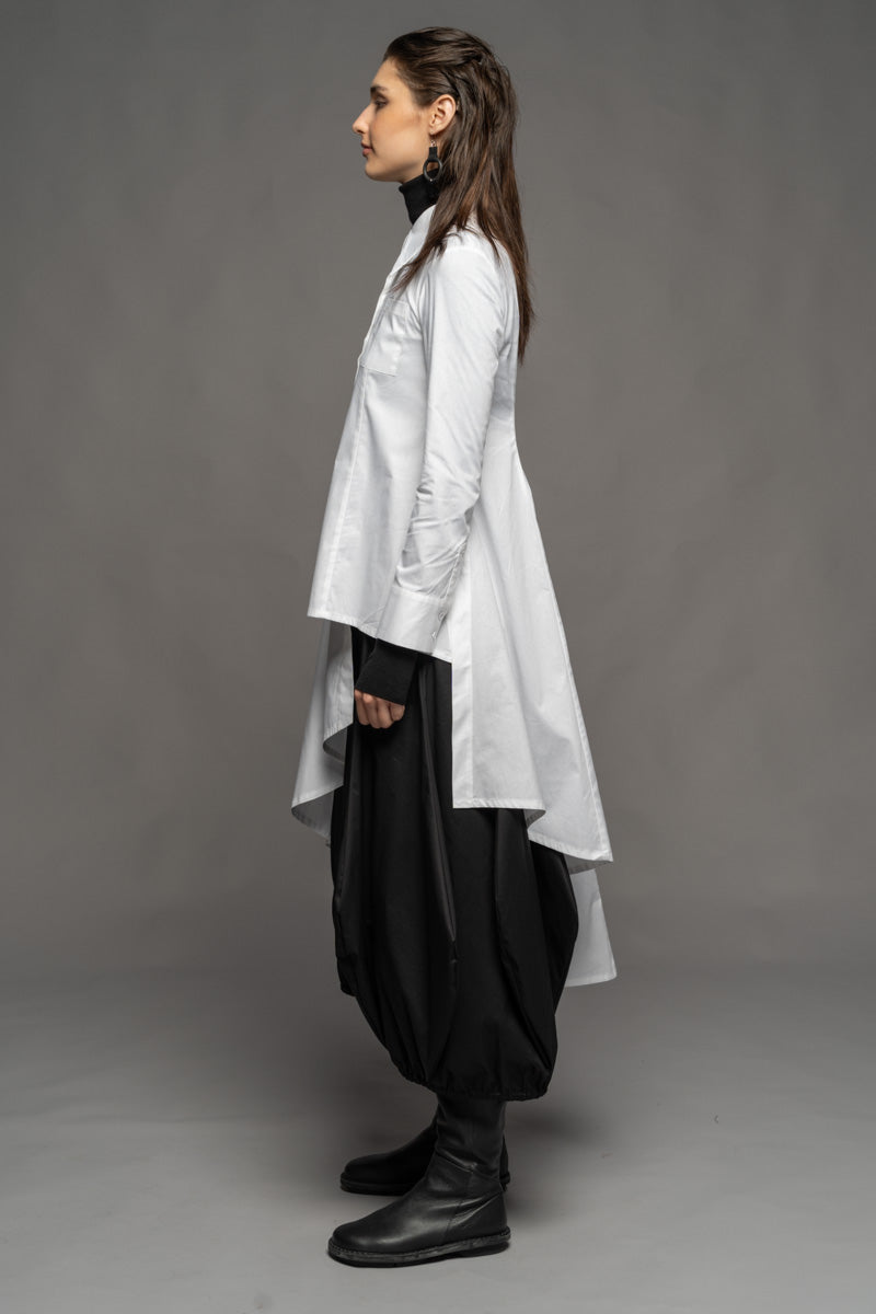 Gozen Long Shirt White